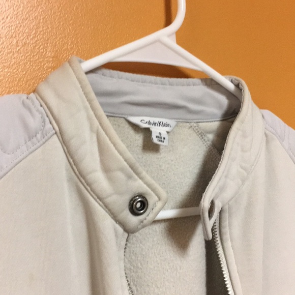 Calvin Klein cream moto jacket - Picture 8 of 8